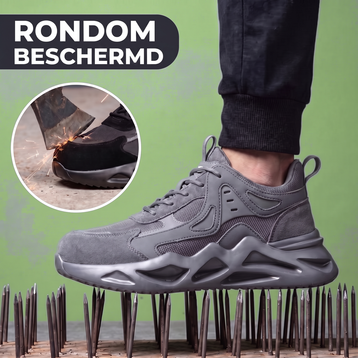Werkschoenen Heren - Licht & Ademend - Antiperforatiezool