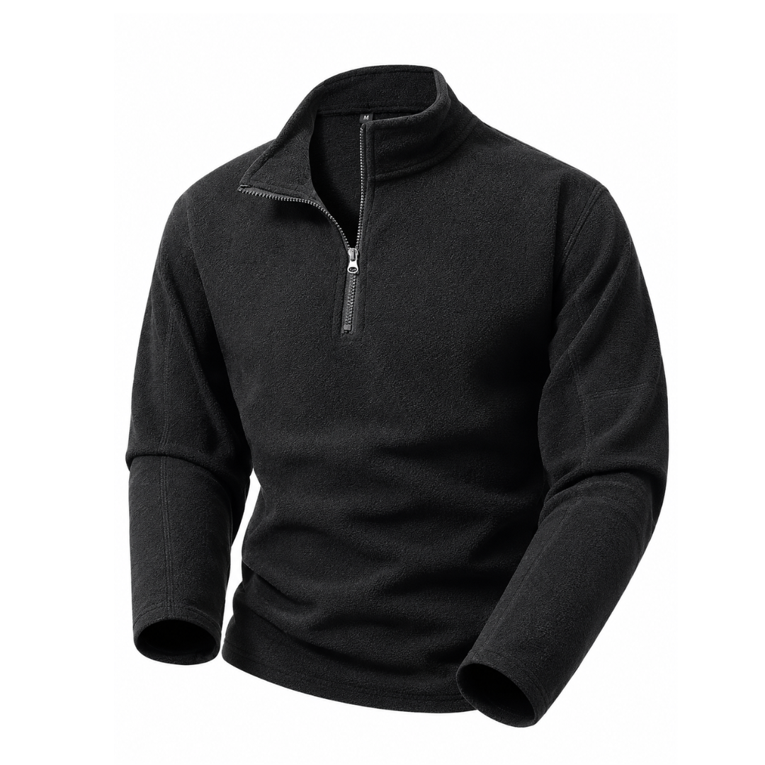 Fleece Trui Heren - Halve Rits - Stretch