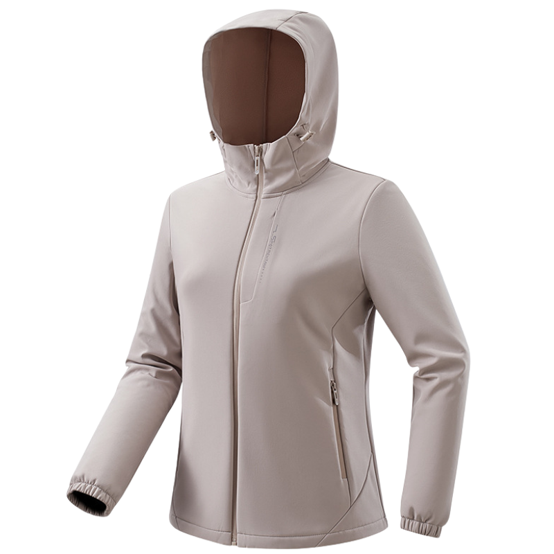 Sportieve softshell tussenjas dames met fleecevoering