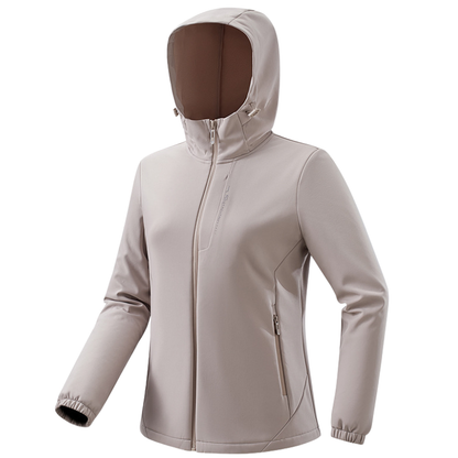 Sportieve softshell tussenjas dames met fleecevoering