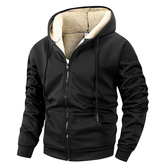 Fleecevest Heren met Capuchon - Winddicht - Sherpa-Gevoerd