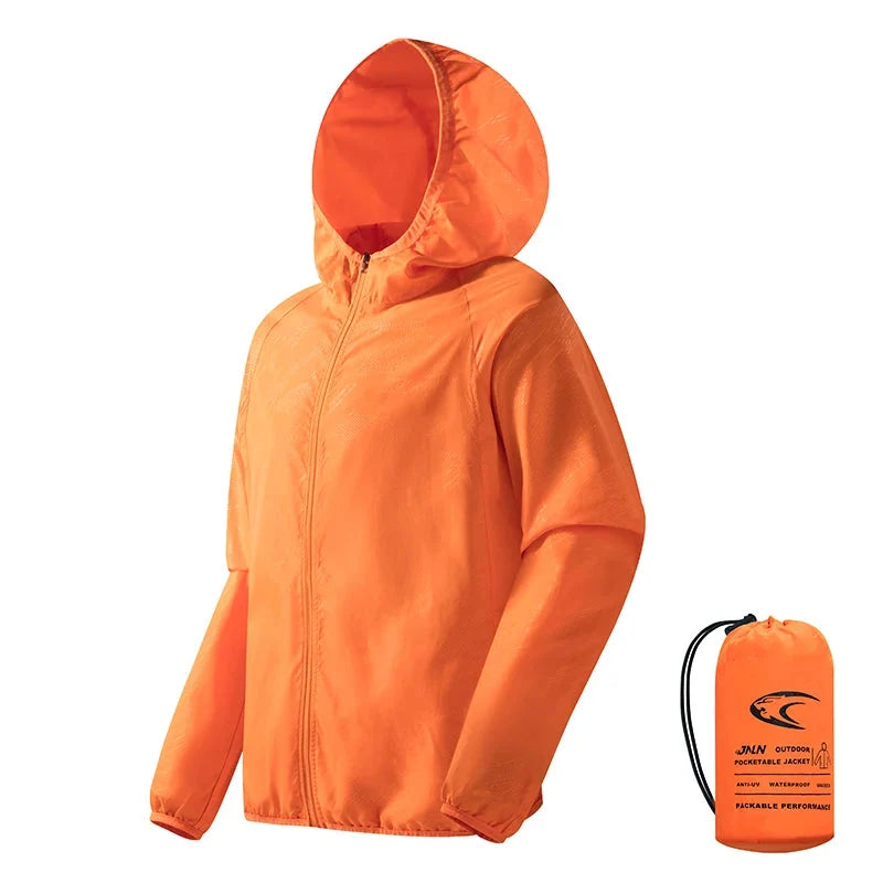 Dames windjack met capuchon, waterafstotend