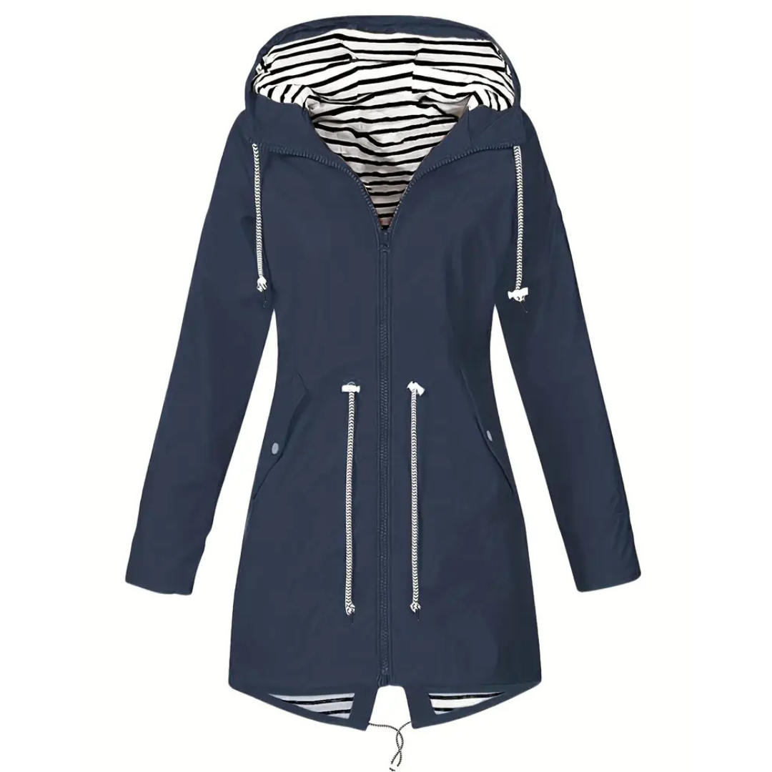 Lange Regenjas Dames - Overgangsjas met Capuchon - tot 5XL