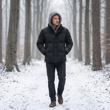 Winterjas Heren – in gebruik buiten