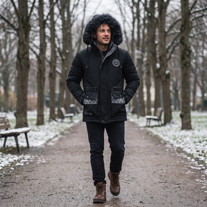 Parka Jas Heren – in gebruik buiten