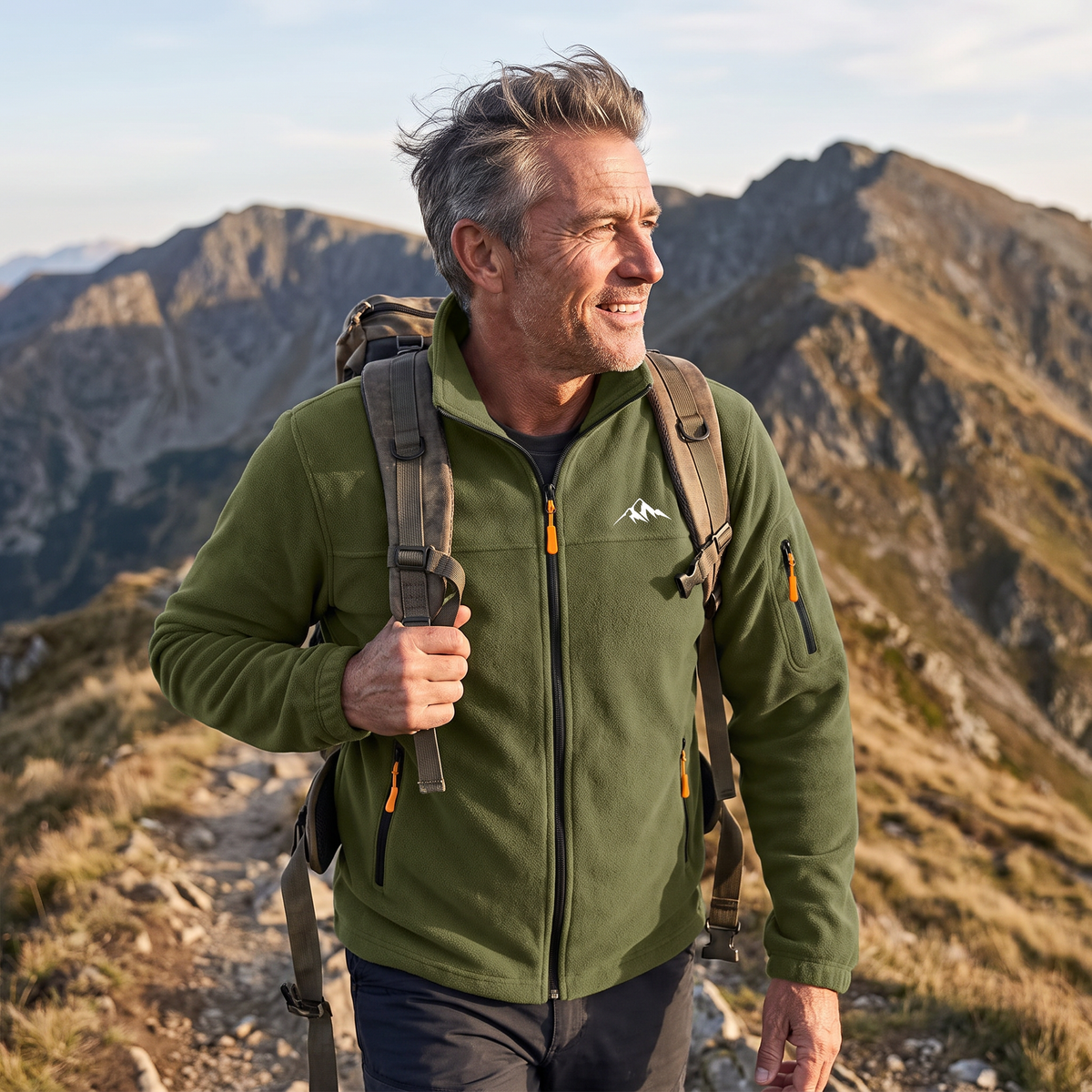 Fleecevest Heren voor Wandelen