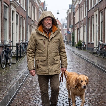 Heren Winterjas voor de Hondenwandeling