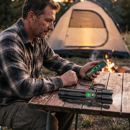 Zaklamp met Powerbank