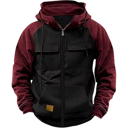 Fleece Jas – Gevoerde Hoodie – Heren Warm