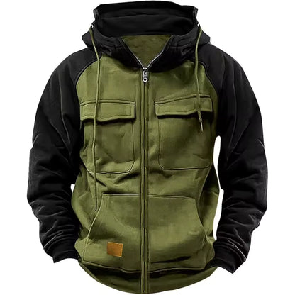 Fleece Jas – Gevoerde Hoodie – Heren Warm