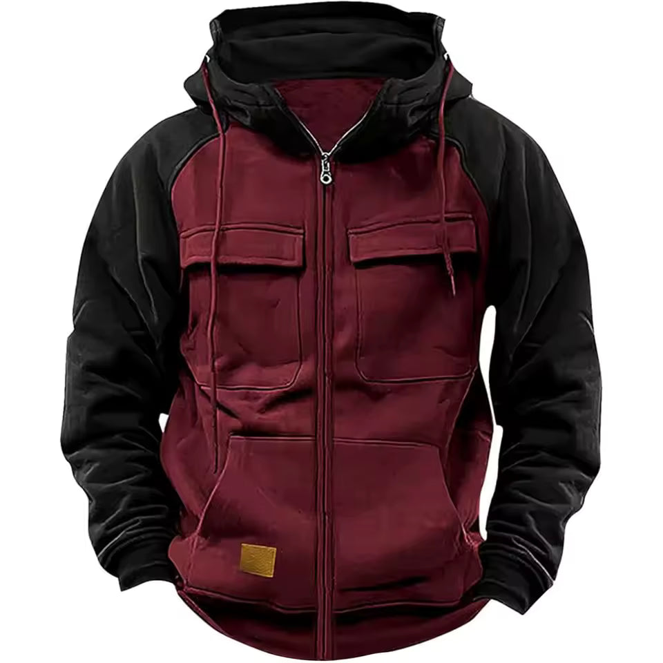 Fleece Jas – Gevoerde Hoodie – Heren Warm