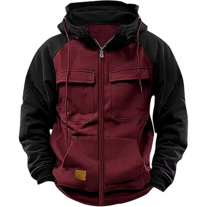 Fleece Jas – Gevoerde Hoodie – Heren Warm
