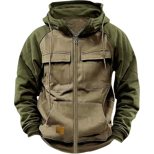 Fleece Jas – Gevoerde Hoodie – Heren Warm