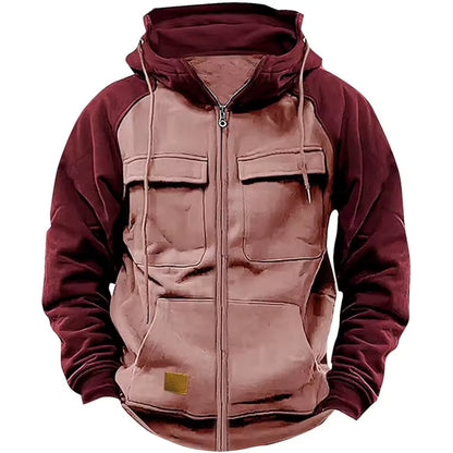 Fleece Jas – Gevoerde Hoodie – Heren Warm