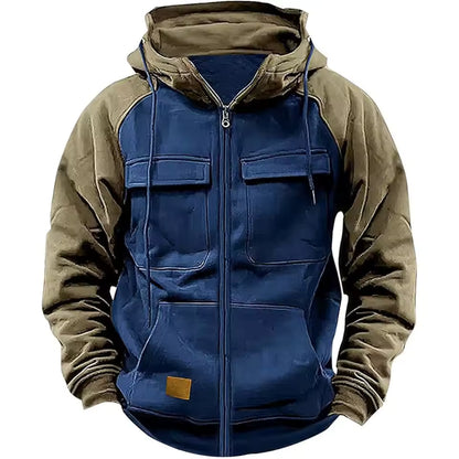 Fleece Jas – Gevoerde Hoodie – Heren Warm