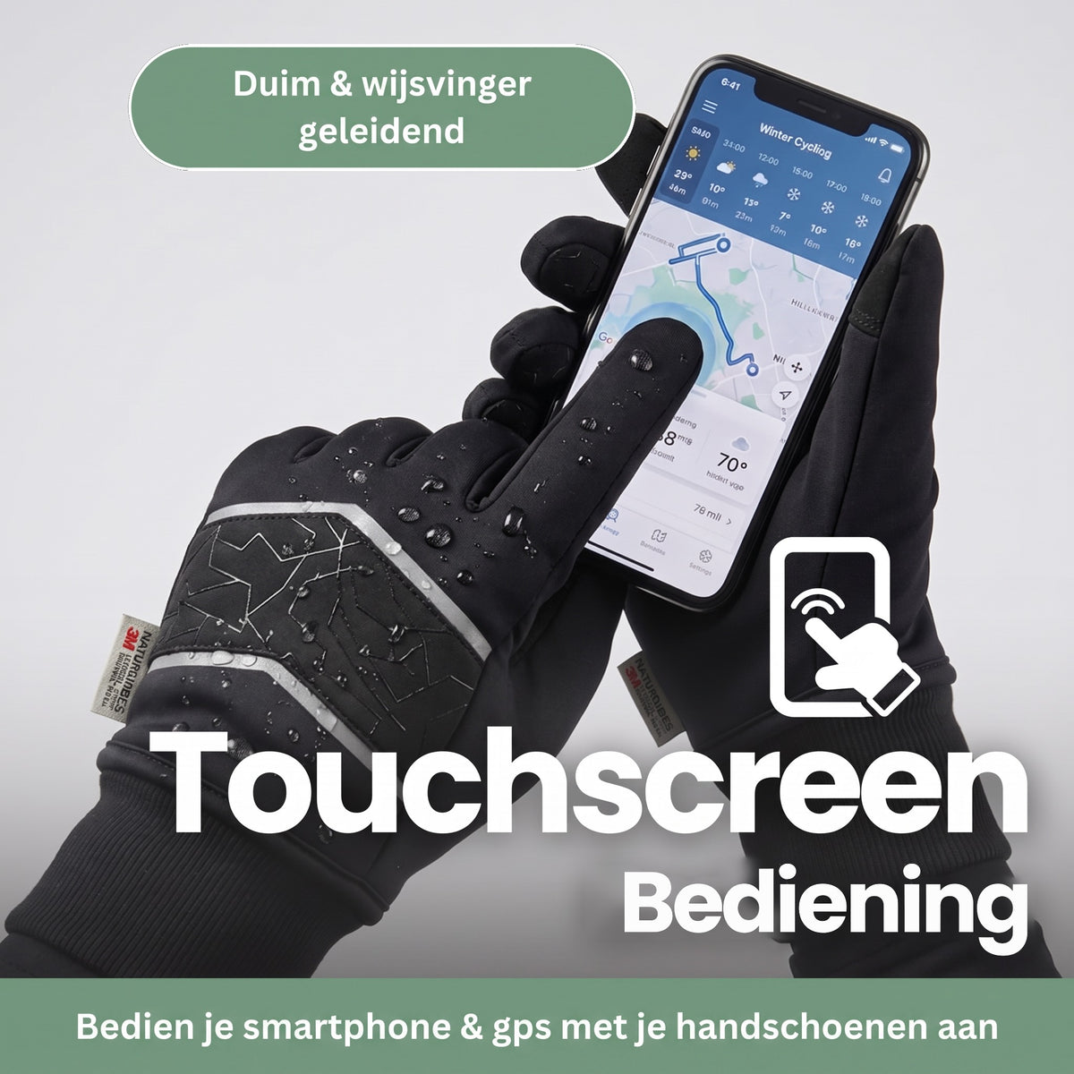 Waterdichte handschoenen met touchscreen – smartphone bedienen met handschoenen aan