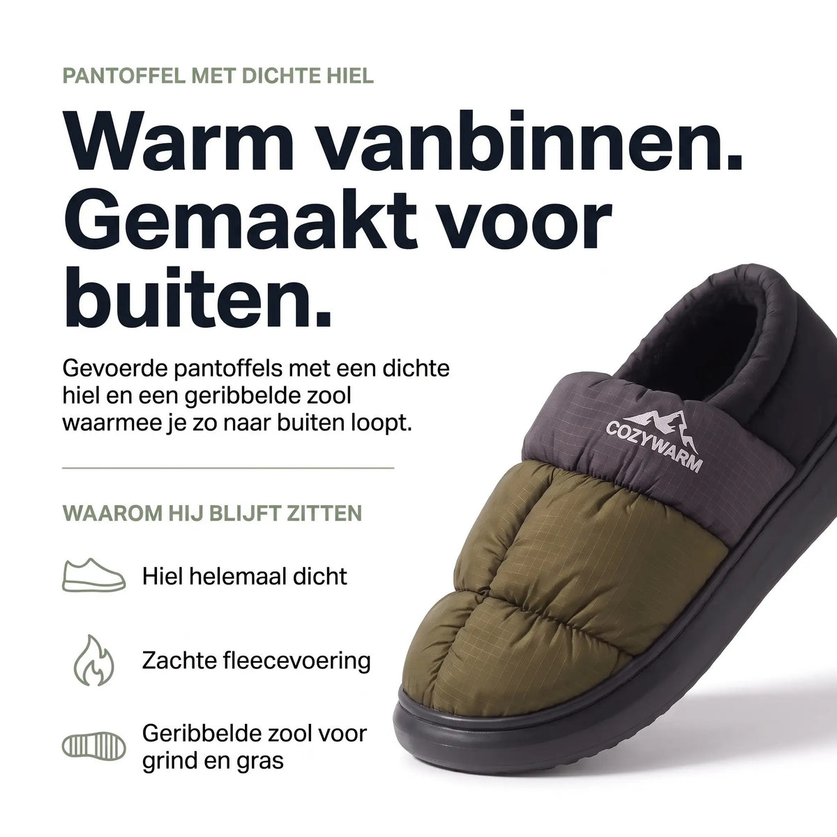 Pantoffels met dichte hiel: voordelen