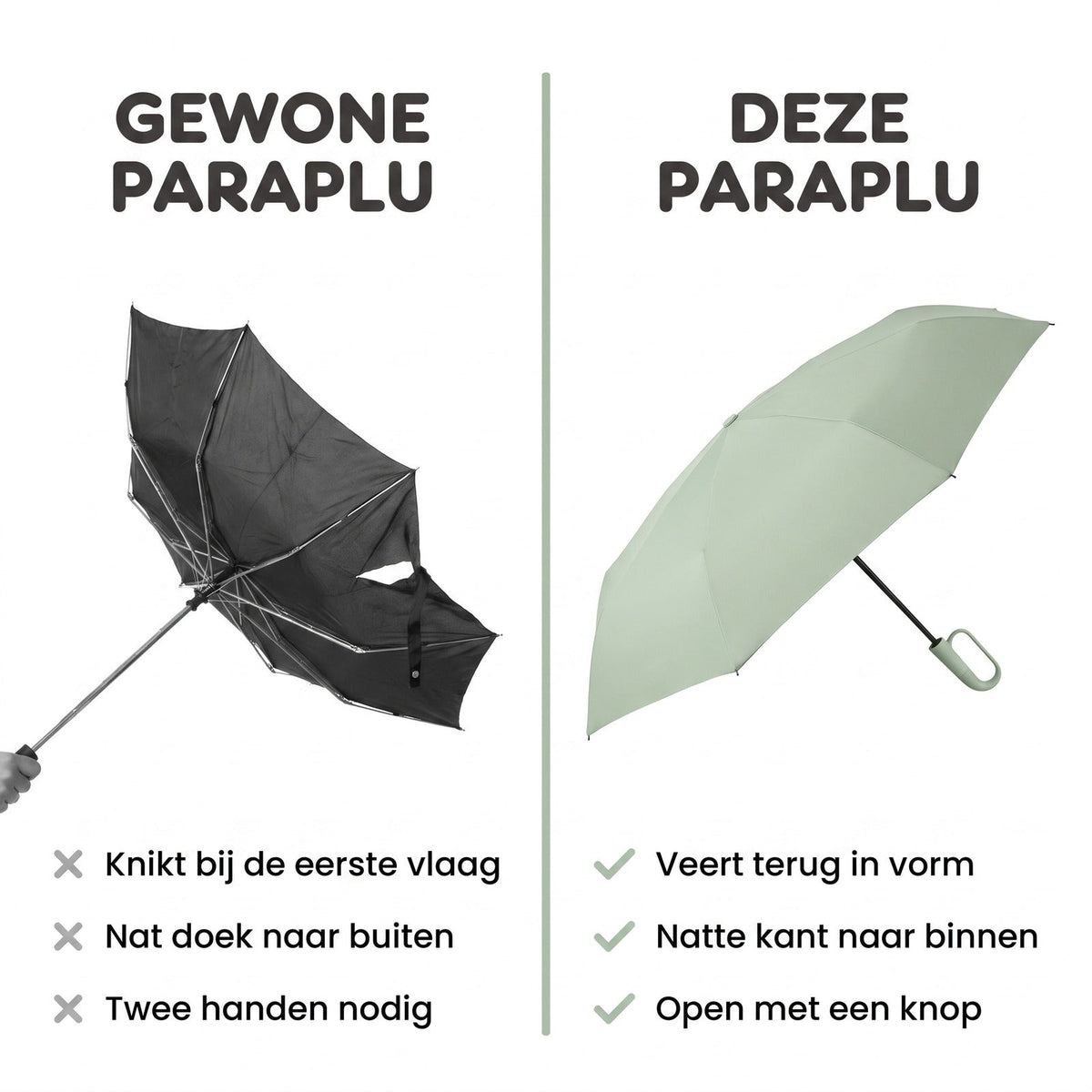 Ultra Windbestendige Paraplu - Storm Paraplu - OutdoorHavenNL