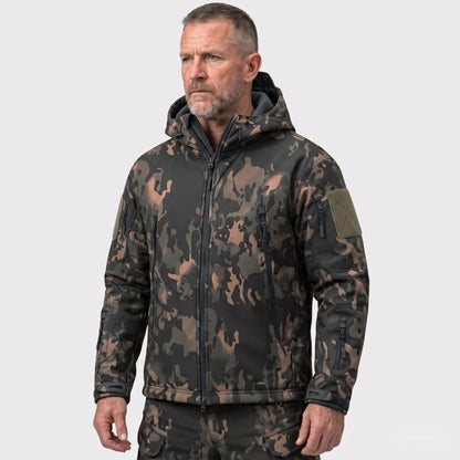 Softshell Jas Heren Camouflage – Camouflage Zwart