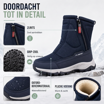 Snowboots Dames - Waterdicht & Gevoerd - Robuust Oxford-Weefsel