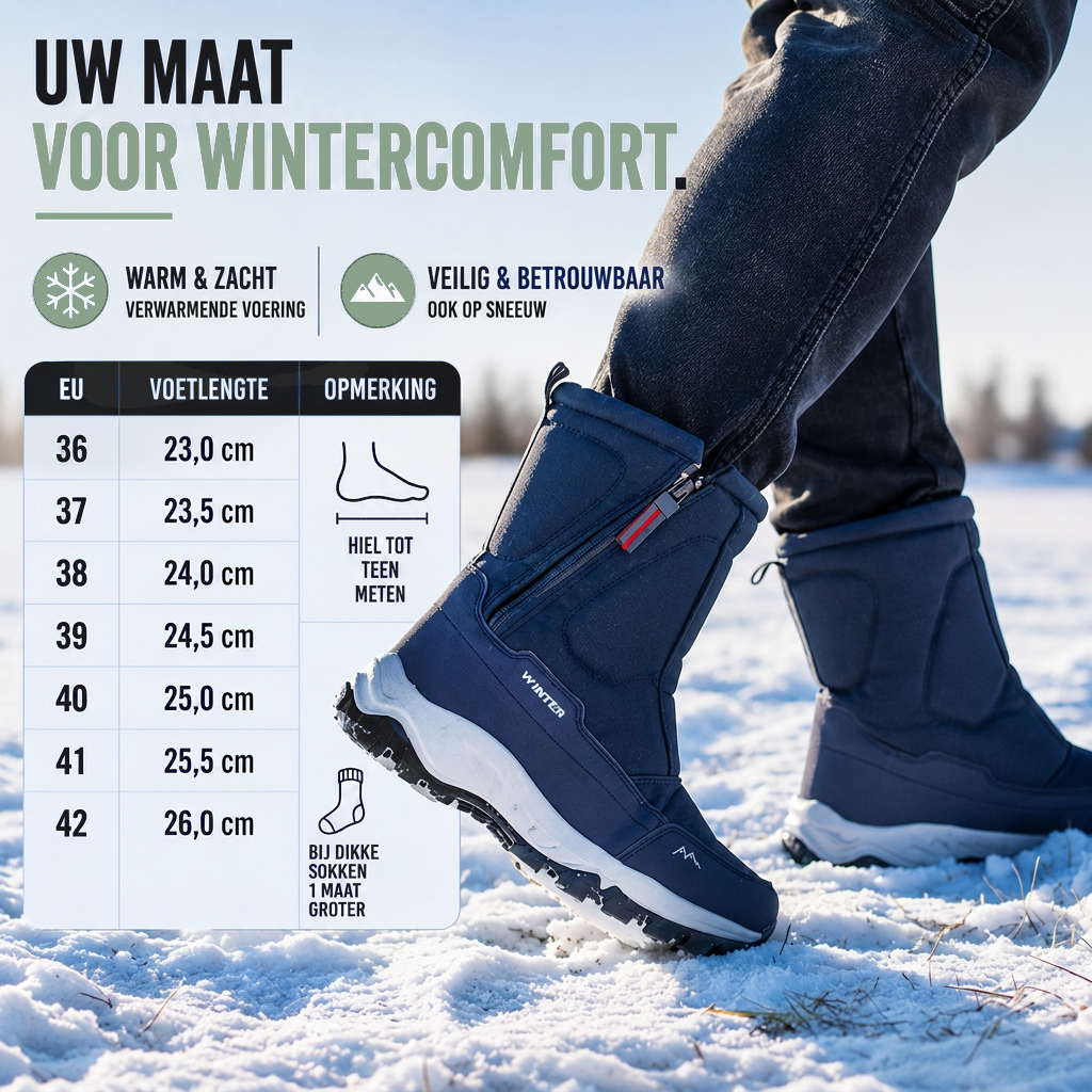 Snowboots Dames - Waterdicht & Gevoerd - Robuust Oxford-Weefsel
