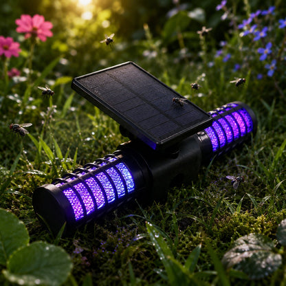 Solar Muggenlamp Buiten - Insectenverdelger Grondpen - Waterdicht UV