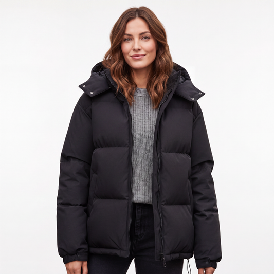 Winterjas Dames Gewatteerd - Waterdicht & Winddicht - Licht met Capuchon