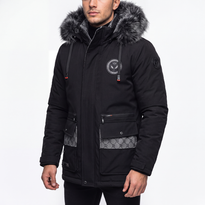 Parka Jas Heren - Waterdicht & Winddicht - Capuchon met Imitatiebont