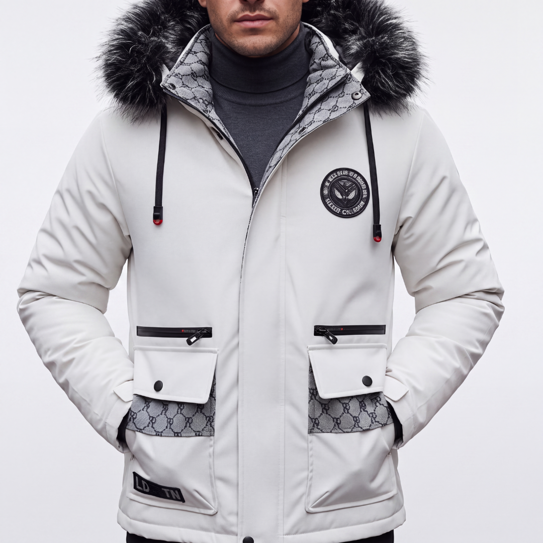 Parka Jas Heren - Waterdicht & Winddicht - Capuchon met Imitatiebont