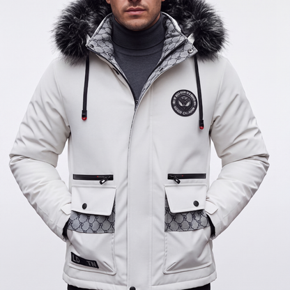 Parka Jas Heren - Waterdicht & Winddicht - Capuchon met Imitatiebont