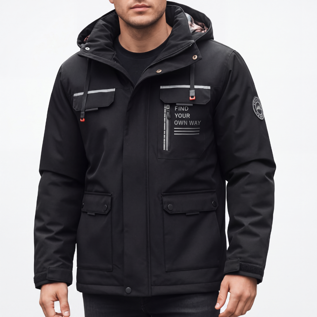 Winterjas Heren Waterdicht - Afneembare Capuchon - Winddicht & Ademend