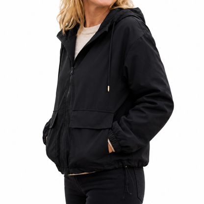 Windjack Dames met Capuchon - Waterdicht & Winddicht - Met Rits