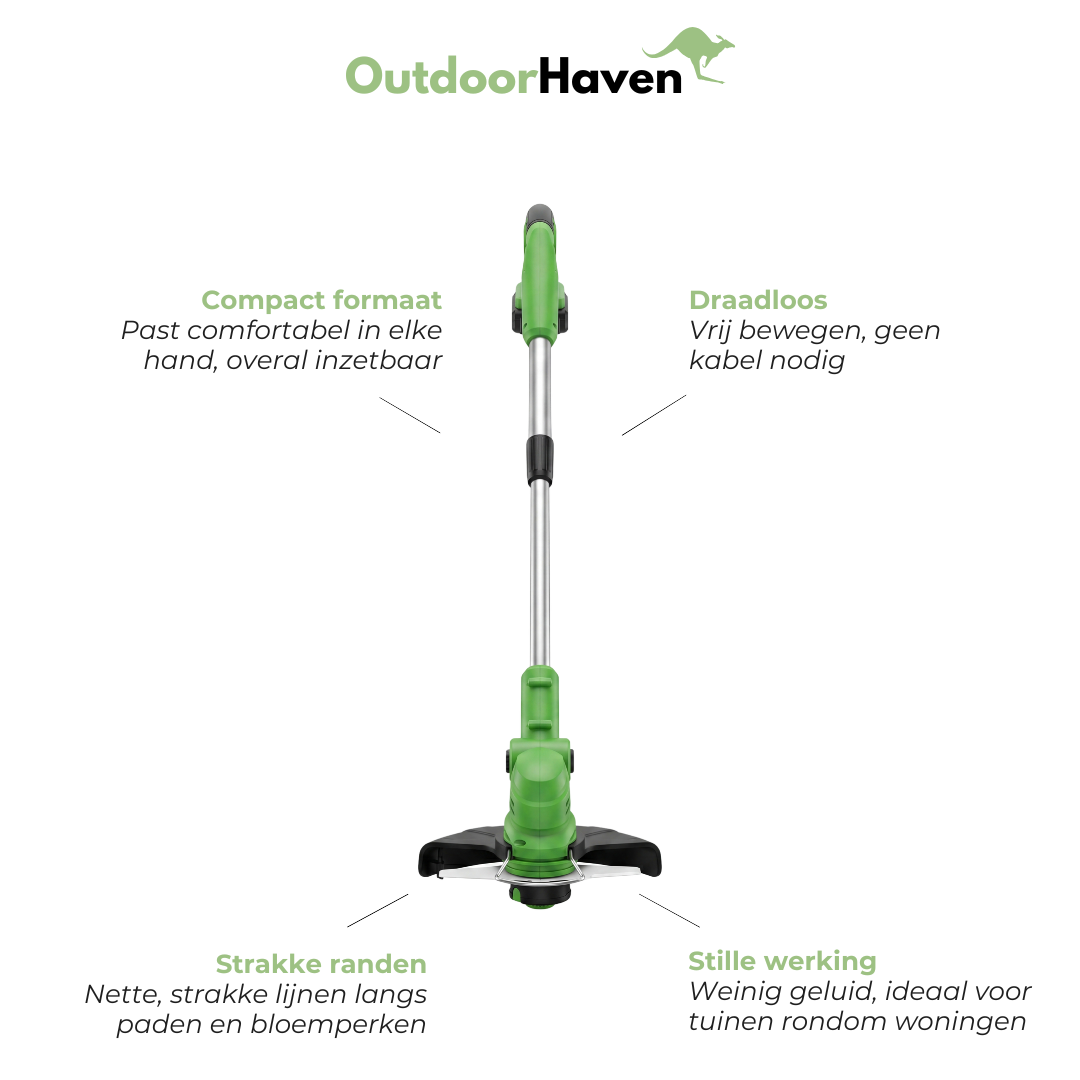 Draadloze Mini Grastrimmer – Accu Kantenschneider – Compact