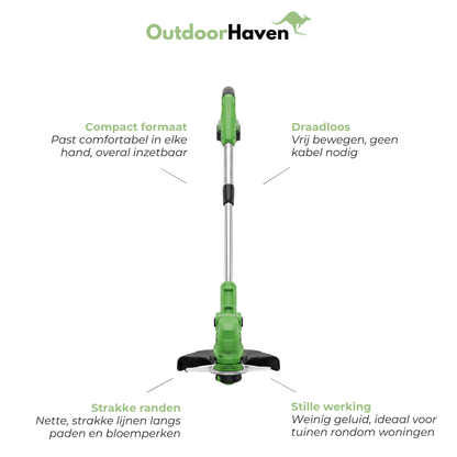 Draadloze Mini Grastrimmer – Accu Kantenschneider – Compact